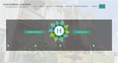 Desktop Screenshot of hawthornegardens.com